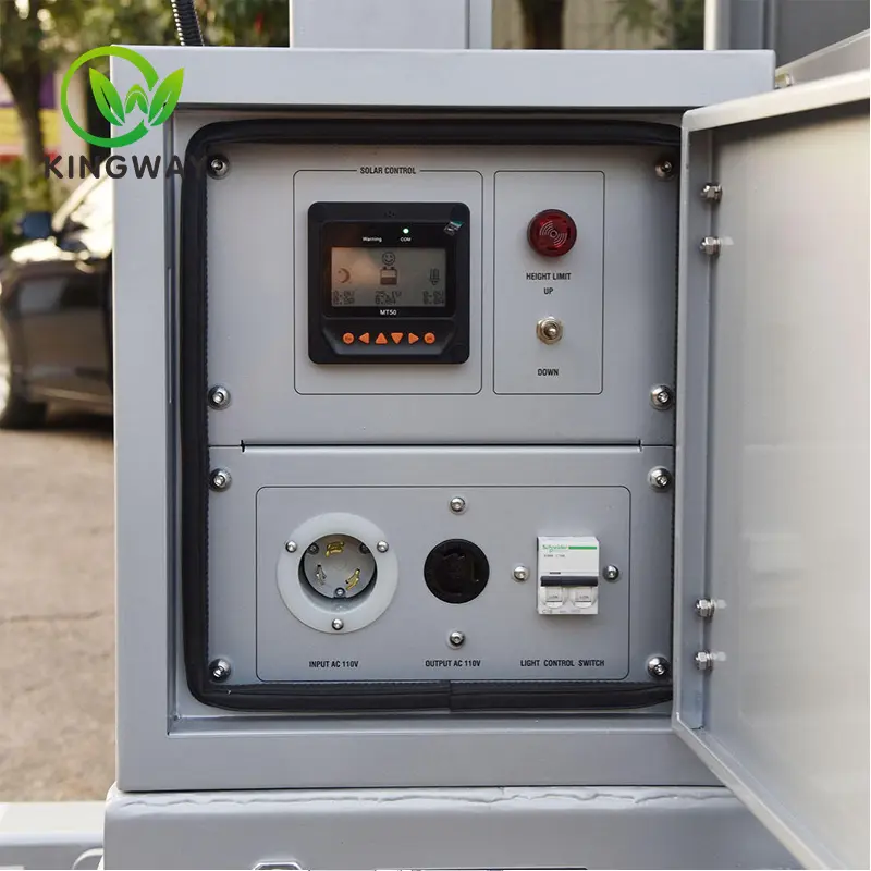 Mobile Surveillance Trailer Solar with CCTV Camera and speaker  KWST-600S-2