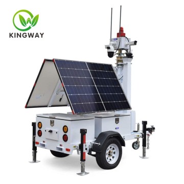 Model KWST-600SA Latest Rotation solar panel CCTV trailer