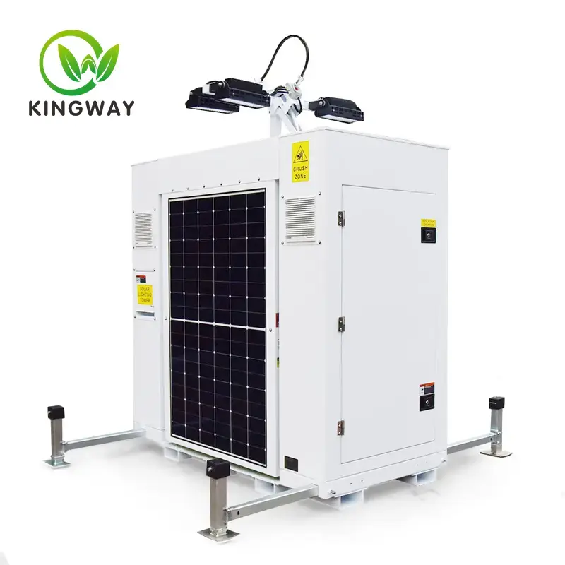 Solar-Powered Mobile Lighting Trailer for Field Operations