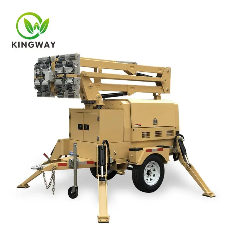 Boom lift diesel generator lighthouse