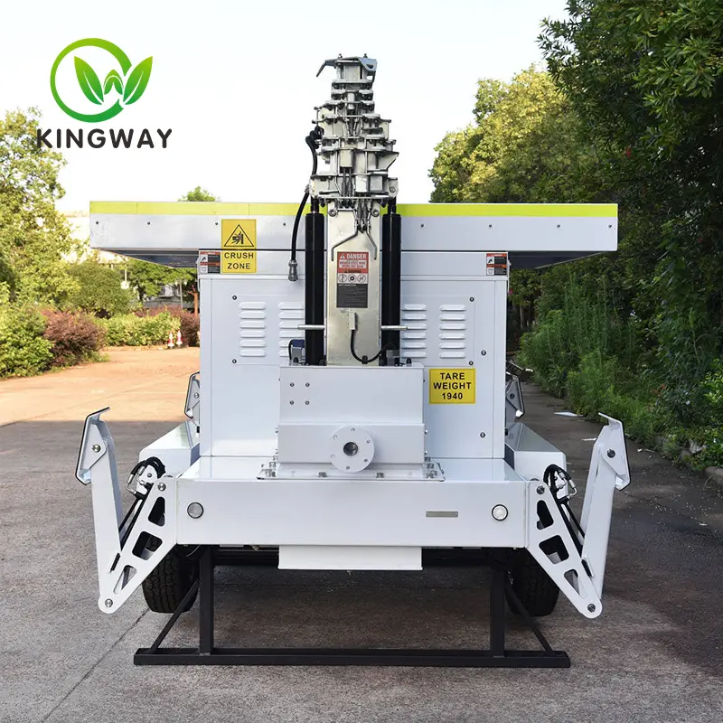 Hydraulic Stabilizing Leg Solar Light Tower For Construction Machinery (5)u0b